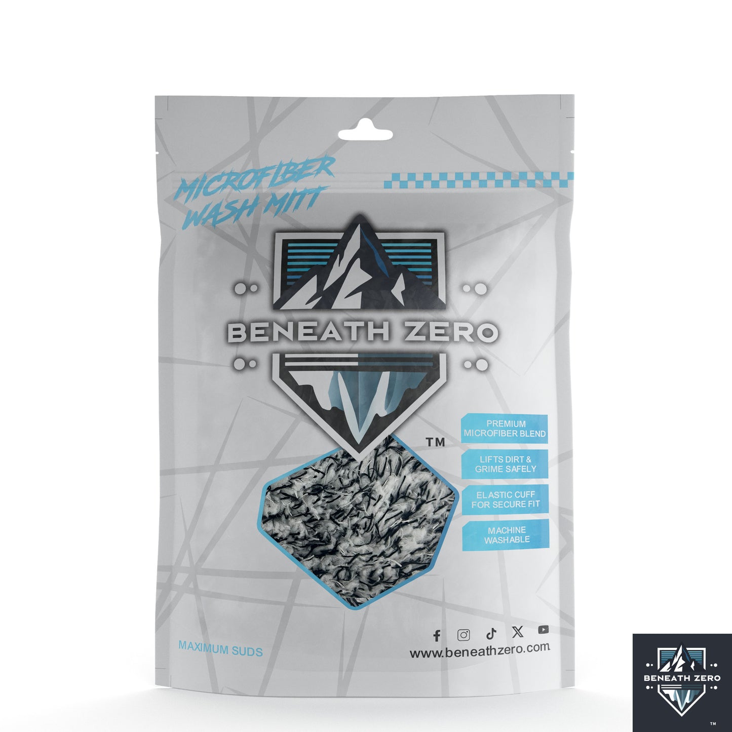 Beneath Zero | Premium Microfibre Wash Mitt